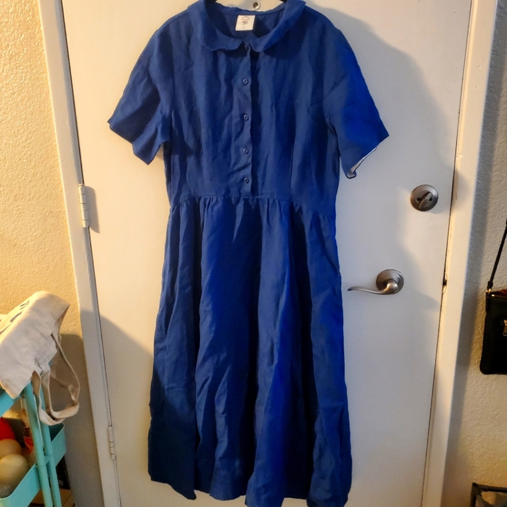 Son de flor classic dress in blue